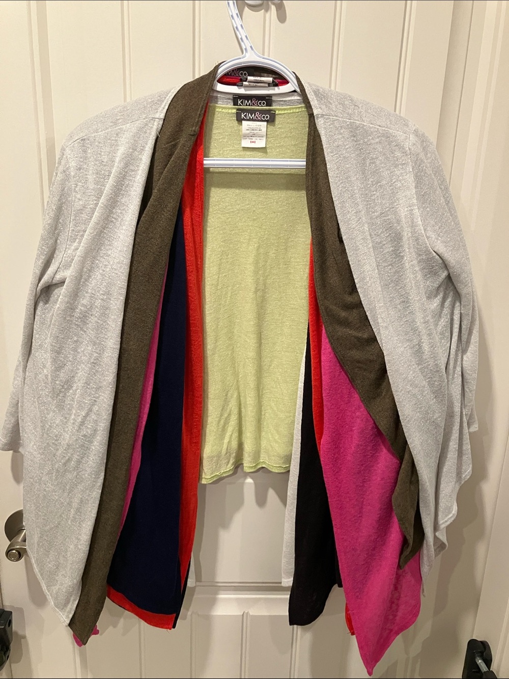 BONUS KIM & CO Light Knit Shrug Topper L-XL Pick Colour
